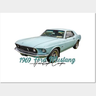 1969 Ford Mustang Hardtop Coupe Posters and Art